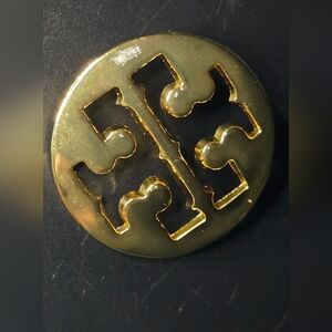 Tory Burch Gold Tone Logo 1.2" Replacement Button